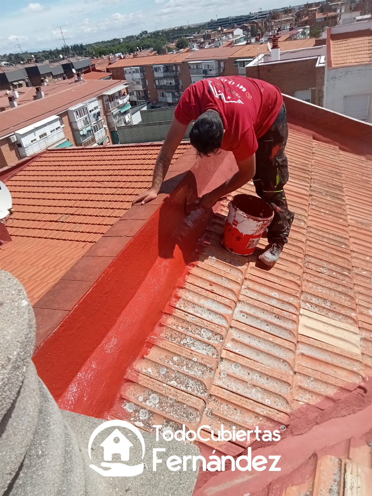 Impermeabilización de tejado en Becerril de la Sierra